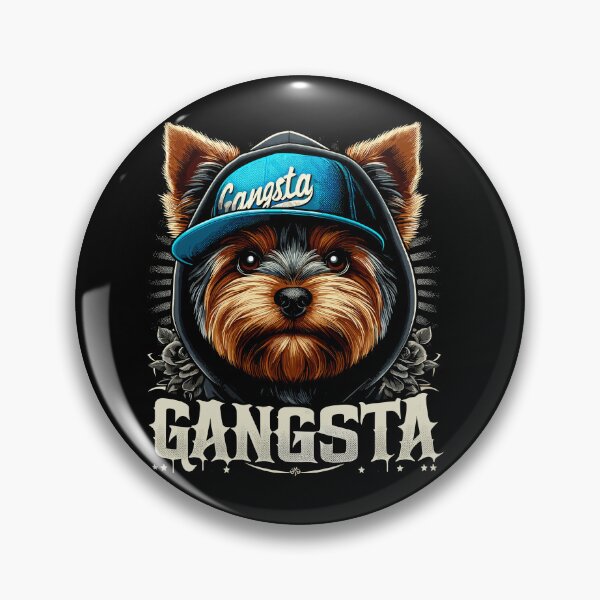 Item preview, Yorkshire Terrier Yorkie Gangsta Gangster Dog Gift designed and sold by Pineapple-Tree.