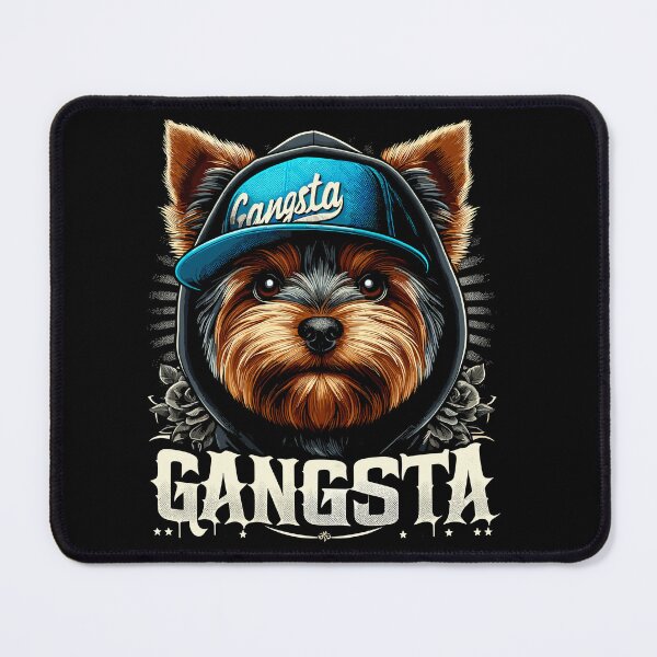 Item preview, Yorkshire Terrier Yorkie Gangsta Gangster Dog Gift designed and sold by Pineapple-Tree.