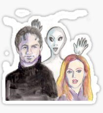 Mulder and Scully are Photobombed II Sticker