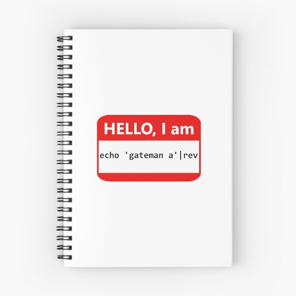 Item preview, Name tag: Hello: I'm echo 'gateman a'|rev (I am a nametag) designed and sold by Jeeb-Arts.