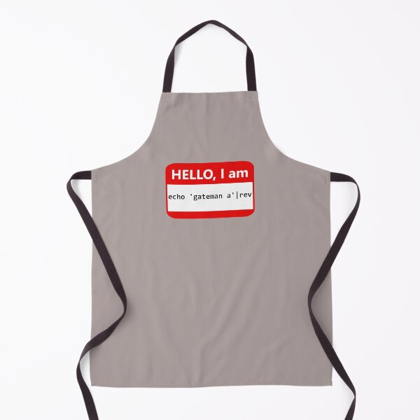 Item preview, Name tag: Hello: I'm echo 'gateman a'|rev (I am a nametag) designed and sold by Jeeb-Arts.