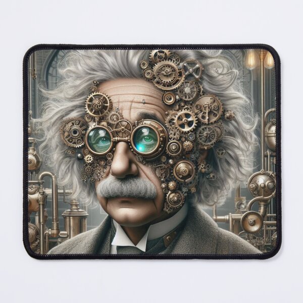Item preview, Albert Einstein Steampunk designed and sold by sevenmountains.