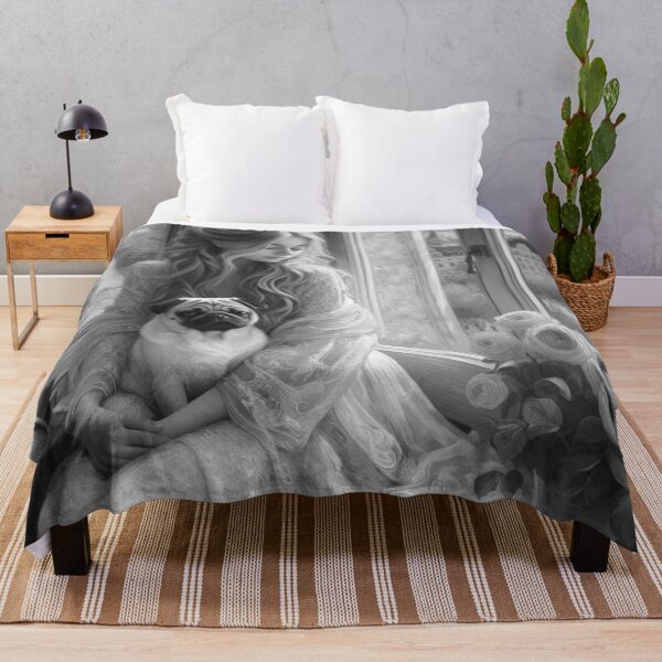 Item preview, The theme of "Girl with a dog" is often used in visual art designed and sold by aleksandr13.