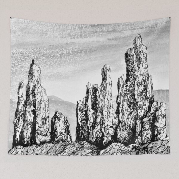 Item preview, desert towers FH BW designed and sold by Gerardo Segismundo.