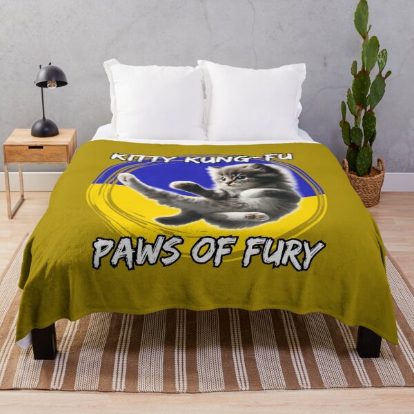 Item preview, Kitty Kung-Fu, Paws of Fury Cute Kitty does flying kick! Cute and Deadly! designed and sold by Jim Stephens.