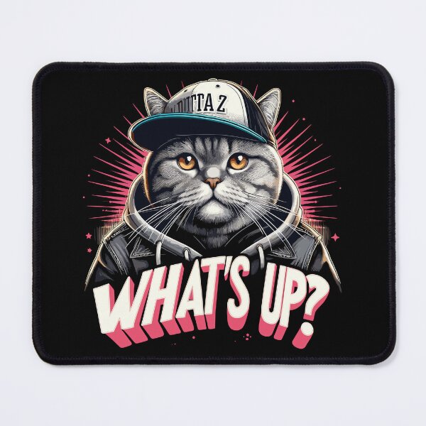 Item preview, BKH British Shorthair Cat tabby Gangsta What's up Gift designed and sold by Pineapple-Tree.
