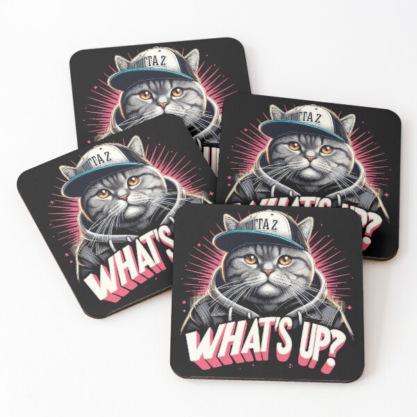 Item preview, BKH British Shorthair Cat tabby Gangsta What's up Gift designed and sold by Pineapple-Tree.