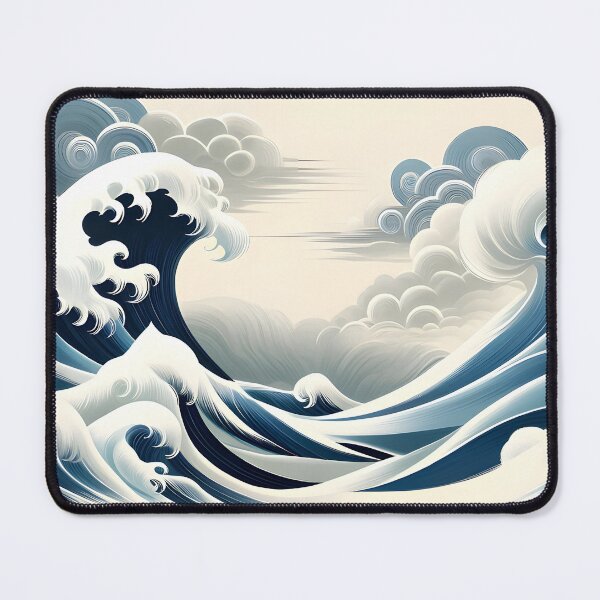 Item preview, Japanese Styled Wave designed and sold by Mandleaf.
