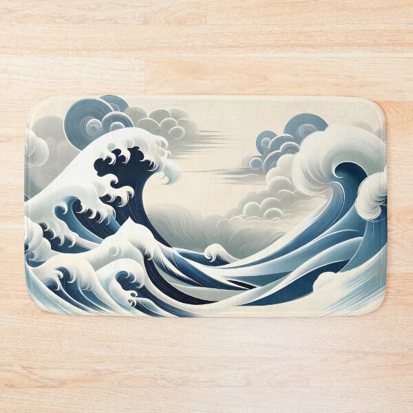 Item preview, Japanese Styled Wave designed and sold by Mandleaf.