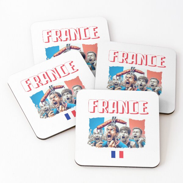 Item preview, France Fans Euro24, sausage on a Fork.  designed and sold by Get-Forked.