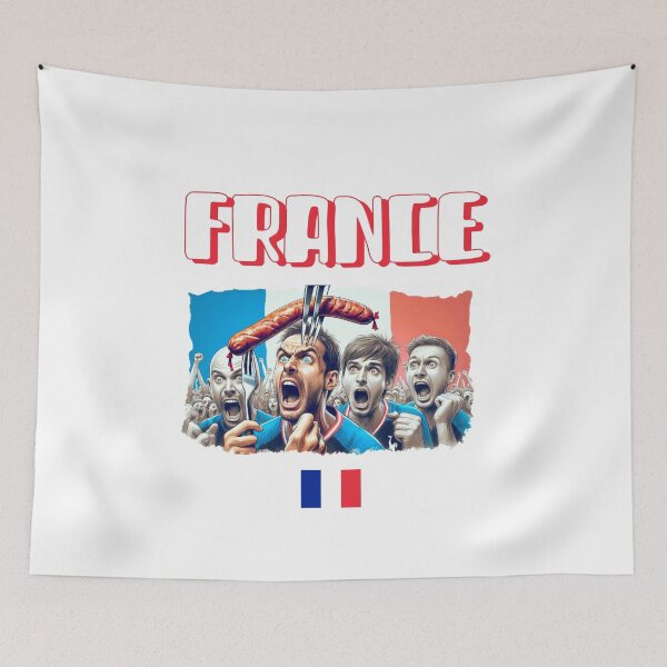 Item preview, France Fans Euro24, sausage on a Fork.  designed and sold by Get-Forked.