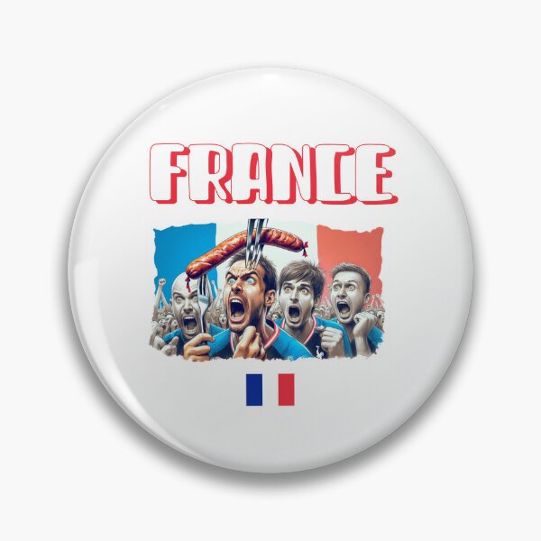Item preview, France Fans Euro24, sausage on a Fork.  designed and sold by Get-Forked.