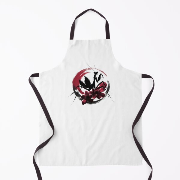 Item preview, Sumie Enso Japanese Brushstroke Praying Mantis designed and sold by TomFrontierArt.