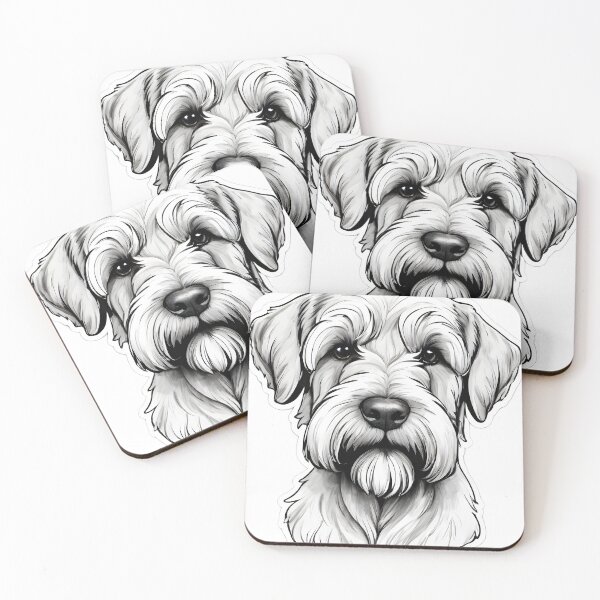 Item preview, Adorable Soft-Coated Wheaten Terrier Puppy Dog Cartoon - Perfect for Dog Lovers! designed and sold by LotusFlyFox.