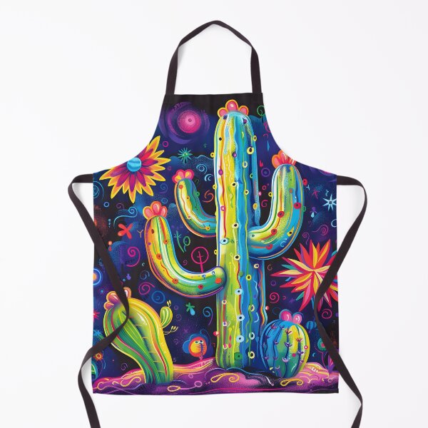 Item preview, Hippie trippy psychedelic cactus print designed and sold by dcrc.
