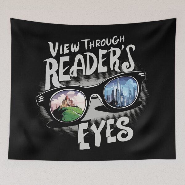 Item preview, View Through Readers Eyes Read More Books Reading Festival Book Lover designed and sold by Quirky Shirts.