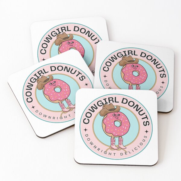 Item preview, Cowgirl Donuts, Pink Donut in Cowboy Hat and Boots designed and sold by Essential Originals.