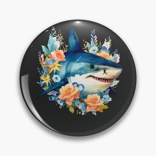 Item preview, Shark in flower designed and sold by AnimalsDH305.