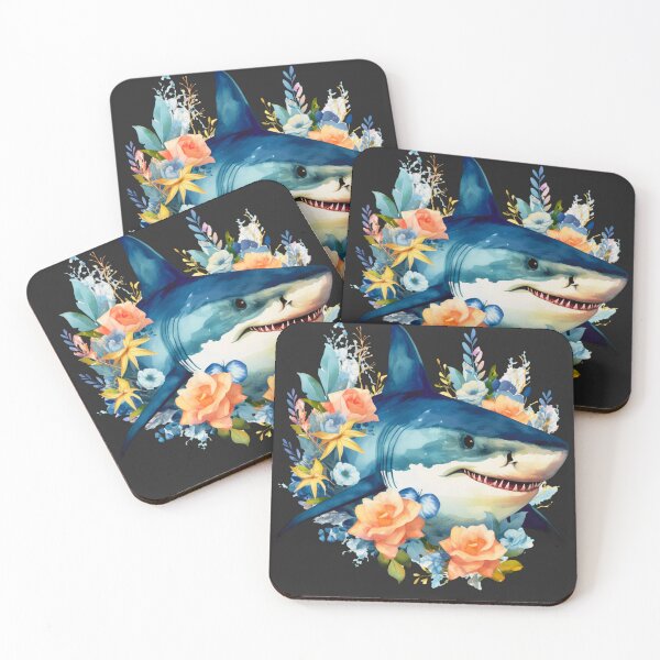 Item preview, Shark in flower designed and sold by AnimalsDH305.