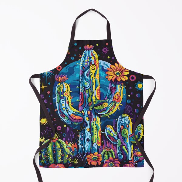 Item preview, Hippie trippy psychedelic cactus print designed and sold by dcrc.