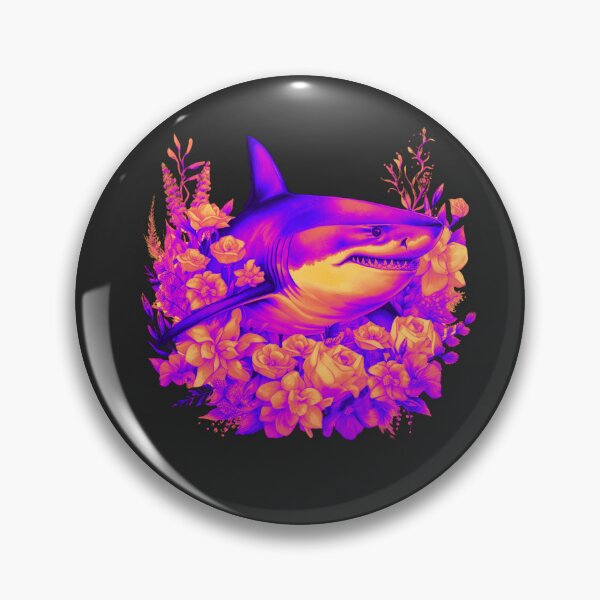 Item preview, Shark in flower designed and sold by AnimalsDH305.