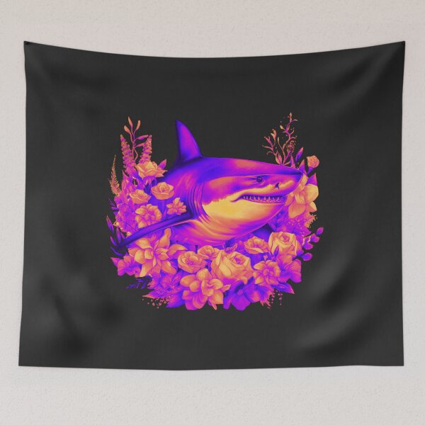 Item preview, Shark in flower designed and sold by AnimalsDH305.