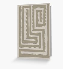 Sand Maze Greeting Card