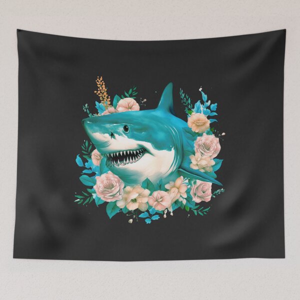 Item preview,  Shark in flower designed and sold by AnimalsDH305.
