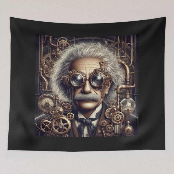 Item preview, Albert Einstein Steampunk designed and sold by sevenmountains.