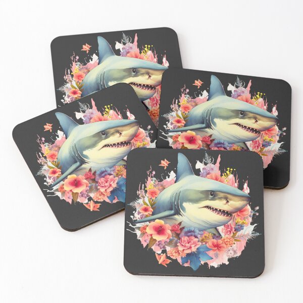 Item preview, Shark in flower designed and sold by AnimalsDH305.