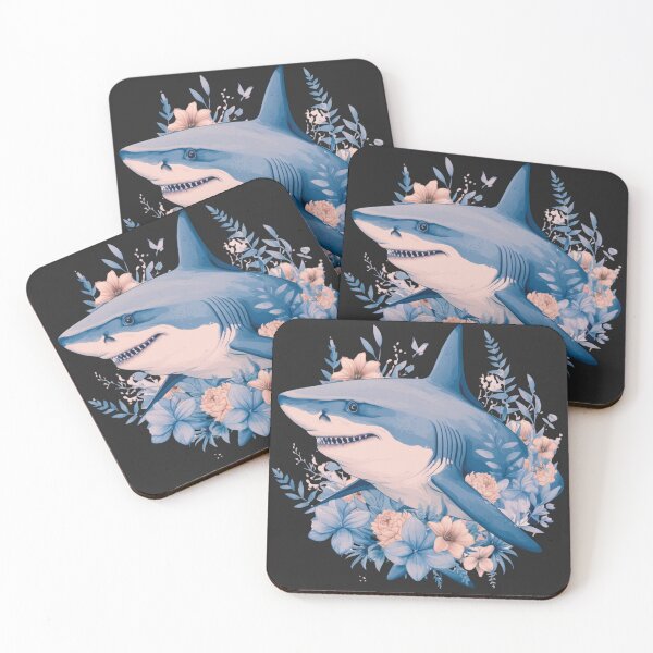 Item preview, Shark in flower designed and sold by AnimalsDH305.