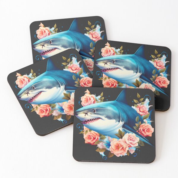 Item preview, Shark in flower designed and sold by AnimalsDH305.