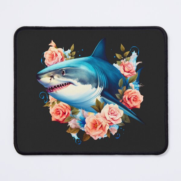 Item preview, Shark in flower designed and sold by AnimalsDH305.