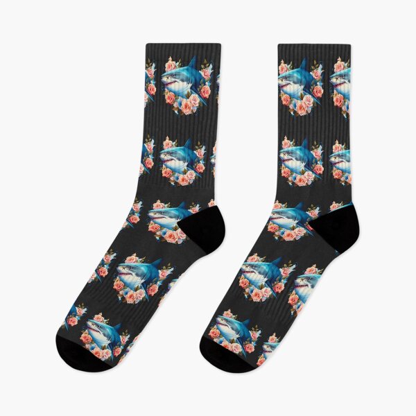Item preview, Shark in flower designed and sold by AnimalsDH305.