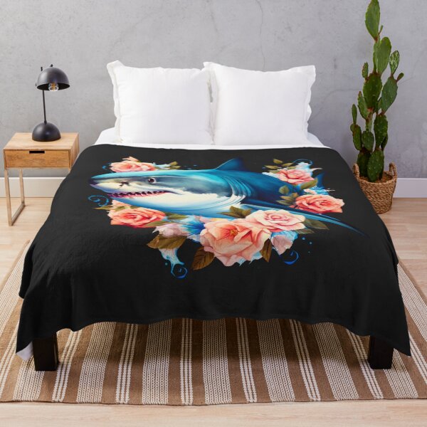 Item preview, Shark in flower designed and sold by AnimalsDH305.