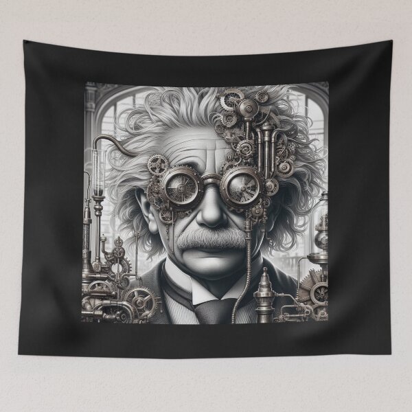 Item preview, Albert Einstein Steampunk  designed and sold by sevenmountains.