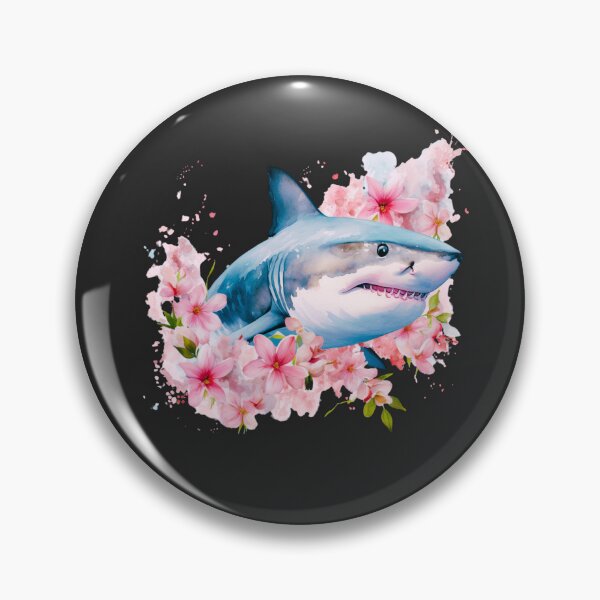 Item preview, Shark in flower designed and sold by AnimalsDH305.