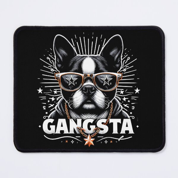 Item preview, Boston Terrier Gangsta Gangster Dog Gift designed and sold by Pineapple-Tree.