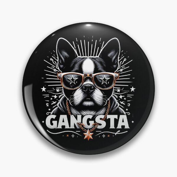 Item preview, Boston Terrier Gangsta Gangster Dog Gift designed and sold by Pineapple-Tree.