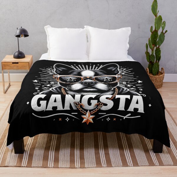 Item preview, Boston Terrier Gangsta Gangster Dog Gift designed and sold by Pineapple-Tree.
