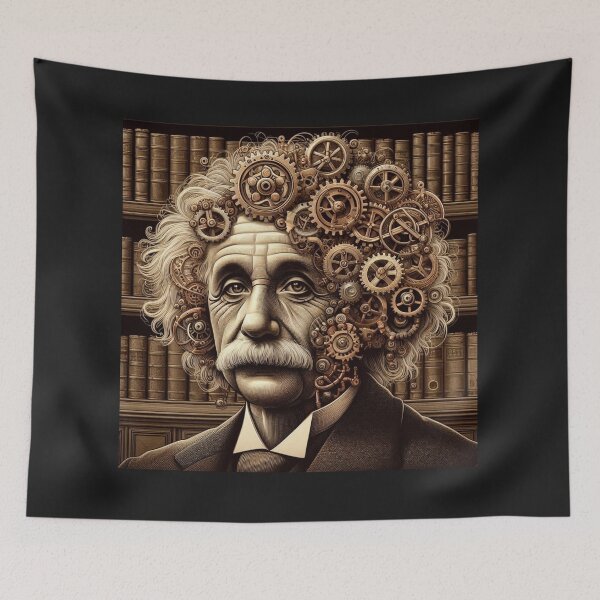 Item preview, Albert Einstein Steampunk  designed and sold by sevenmountains.