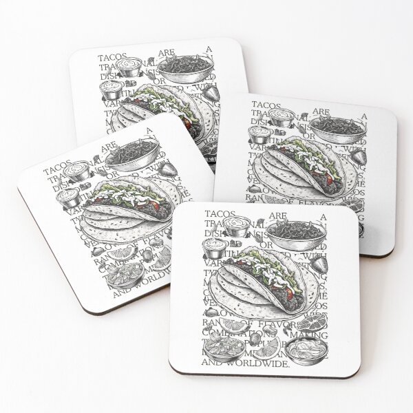 Item preview, Tacos vintage sketch by CallisC Arts ⭐⭐⭐⭐⭐ designed and sold by CallisC-Arts.