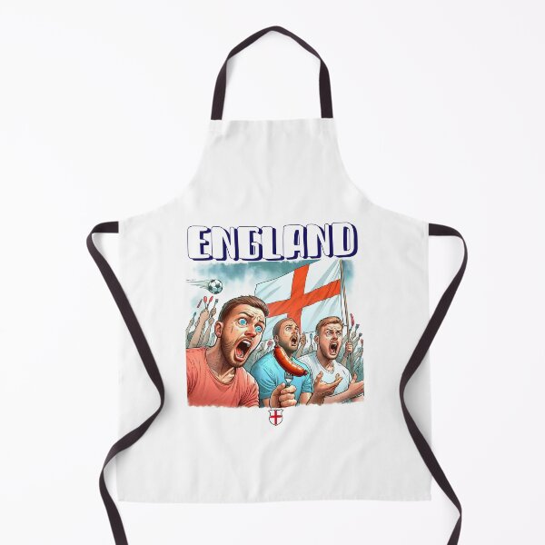 Item preview, England Fans Euro24, sausage on a Fork. designed and sold by Get-Forked.