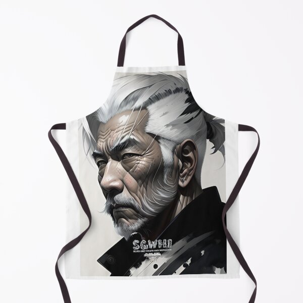 Item preview, Handsome Asian silver grey White hair beard brother designed and sold by markyboyce247.