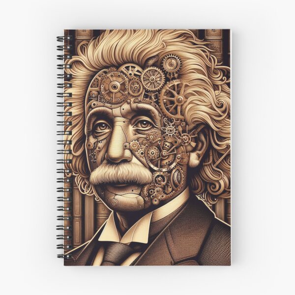 Aperçu de l'œuvre Albert Einstein Steampunk créée et vendue par sevenmountains.