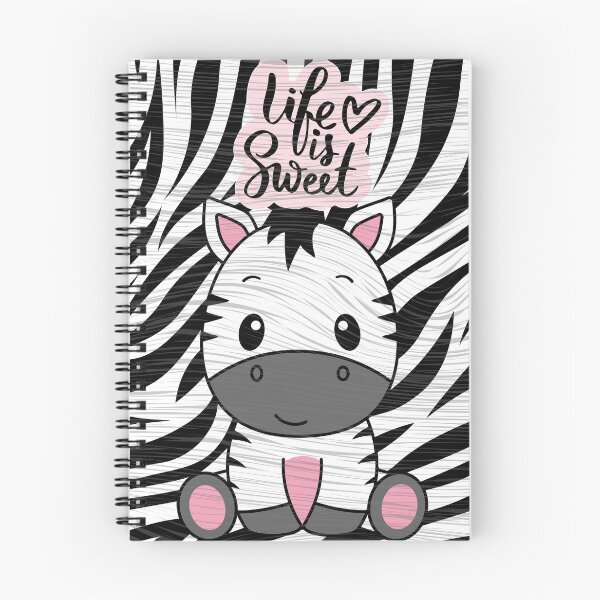 Artikelvorschau, „Life is sweet“-T-Shirt mit Zebra-Print von Belle Treasure Chest entworfen und verkauft von Luetta  Stuger- Fleming.