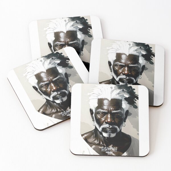Item preview,  Handsome black silver grey White hair beard brother designed and sold by markyboyce247.