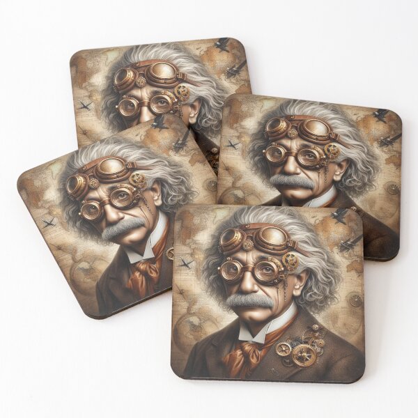 Item preview, Albert Einstein Steampunk designed and sold by sevenmountains.