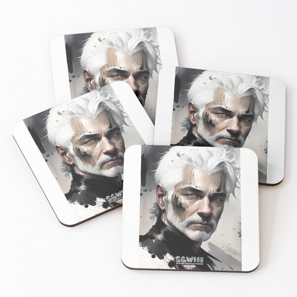 Item preview, Handsome white silver grey White hair beard brother designed and sold by markyboyce247.