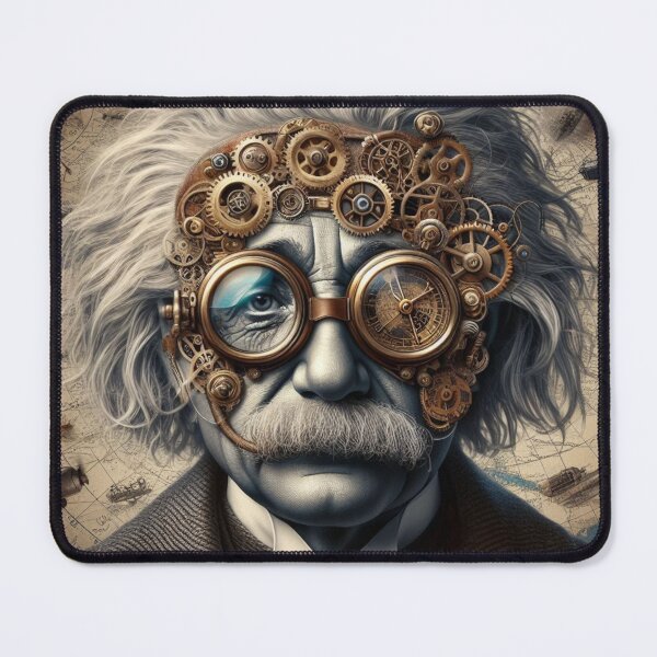 Item preview, Albert Einstein Steampunk designed and sold by sevenmountains.